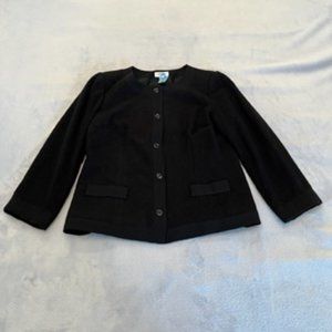 Talbots Women's Blazer Jacket Size 14 Black